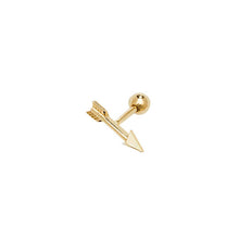 Load image into Gallery viewer, Gold Arrow Cartilage Earring