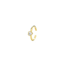 Load image into Gallery viewer, Gold Heart Ear Cuff