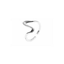 将图片加载到图库查看器,Silver Open Wave Ring