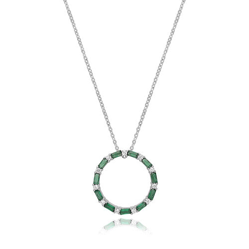 Emerald Circle Pendant