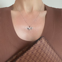 Load image into Gallery viewer, Silver Dragonfly Necklace
