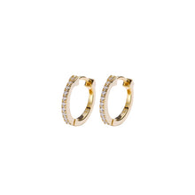 Загрузить изображение в средство просмотра галереи, Gold Midi Huggie Hoops