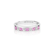 将图片加载到图库查看器,9ct Diamond & Pink Sapphire Ring