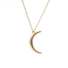 Загрузить изображение в средство просмотра галереи, Yellow Gold Moon Necklace