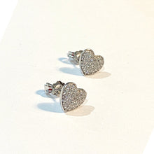 将图片加载到图库查看器,Silver Heart Zircon Earring