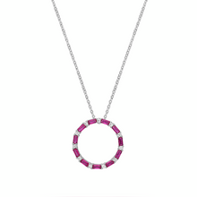将图片加载到图库查看器,Ruby Circle Pendant