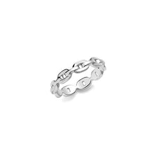 Load image into Gallery viewer, White Gold Chain Ring