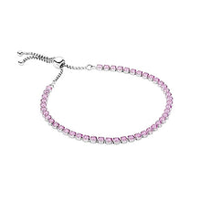 将图片加载到图库查看器,Dainty Pink Zircon Adjustable Bracelet