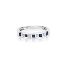 将图片加载到图库查看器,9ct Diamond & Sapphire Ring