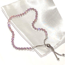 Load image into Gallery viewer, Dainty Pink Zircon Adjustable Bracelet
