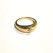 将图片加载到图库查看器,Yellow Gold Domed Star Gypsy Ring