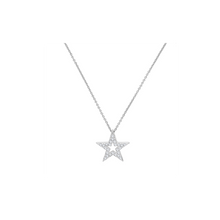 Загрузить изображение в средство просмотра галереи, Rose Gold Black Zircon Star Necklace