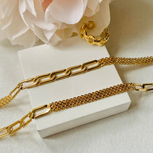 Load image into Gallery viewer, Gold Plated Heavy Multi link Chain
