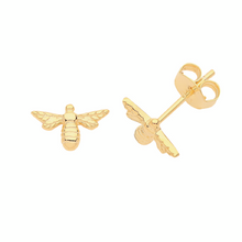 将图片加载到图库查看器,Silver Bee Earrings, Sterling Silver