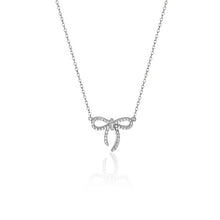 Загрузить изображение в средство просмотра галереи, Silver Bow Necklace