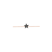 Загрузить изображение в средство просмотра галереи, Rose Gold Black Zircon Star Necklace