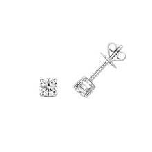将图片加载到图库查看器,9ct White Gold Diamond Stud 0.50ct