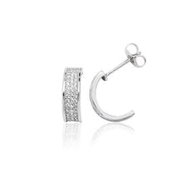 将图片加载到图库查看器,Yellow Gold Zircon Half Hoops