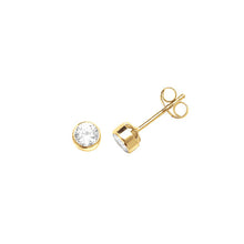 将图片加载到图库查看器,9ct Yellow Gold Zircon Studs