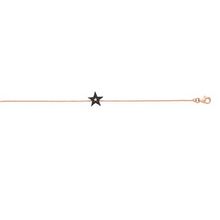 Загрузить изображение в средство просмотра галереи, Rose Gold Black Zircon Star Necklace