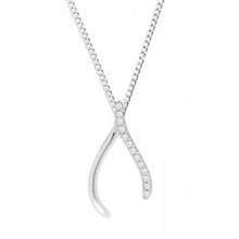 Load image into Gallery viewer, Silver Wishbone Pendant
