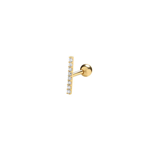 Gold Bar Cartilage Earring