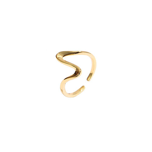 Gold Open Wave Ring