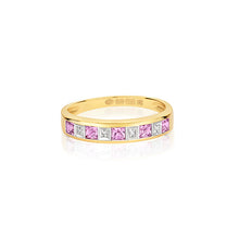 Cargar imagen en el visor de la galería, 9ct Diamond &amp; Pink Sapphire Ring
