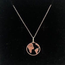 Load image into Gallery viewer, Silver Globe Necklace
