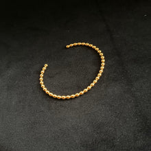 Load image into Gallery viewer, 18ct Gold Plated Beaded Cuff
