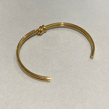 Load image into Gallery viewer, Gold Plated Knot Cuff
