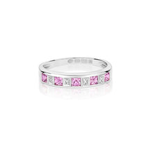 Cargar imagen en el visor de la galería, 9ct Diamond &amp; Pink Sapphire Ring
