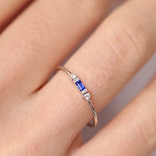 Load image into Gallery viewer, Sapphire Blue Dainty Ring
