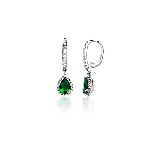 Emerald Earrings, drops