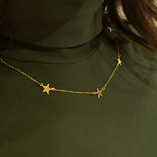 Load image into Gallery viewer, Gold on Silver Star Necklet
