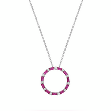 Load image into Gallery viewer, Ruby Circle Pendant
