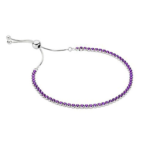 Violet Amethyst Zircon Bracelet