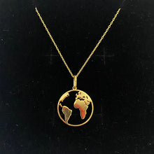 将图片加载到图库查看器，Gold Globe Necklace
