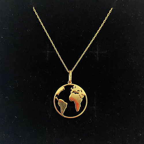 Gold Globe Necklace