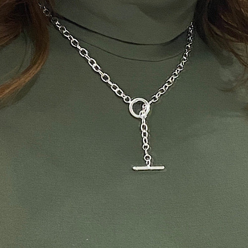 T Bar Chain Necklace – Carrie Elizabeth