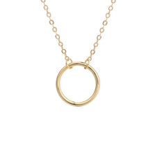 Load image into Gallery viewer, Gold Hoop Necklace
