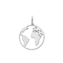 Load image into Gallery viewer, Silver Globe Necklace
