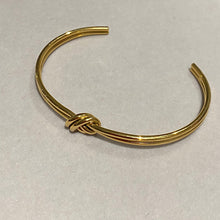 Load image into Gallery viewer, Gold Plated Knot Cuff
