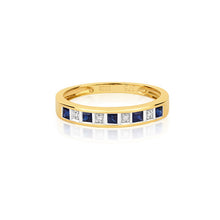 Load image into Gallery viewer, 9ct Diamond &amp; Sapphire Ring
