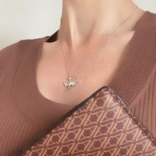 Load image into Gallery viewer, Silver Dragonfly Necklace
